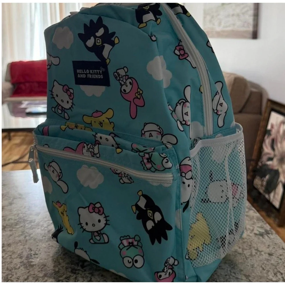 Sanrio Hello Kitty Kids School Backpack Girls Bookbag Zipper Pocket NWT